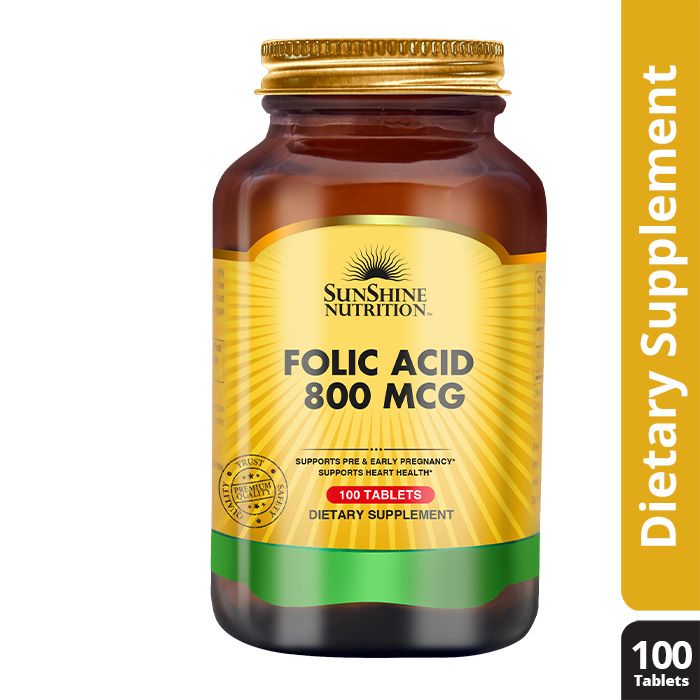 SUNSHINE FOLIC 800MCG TAB 100S