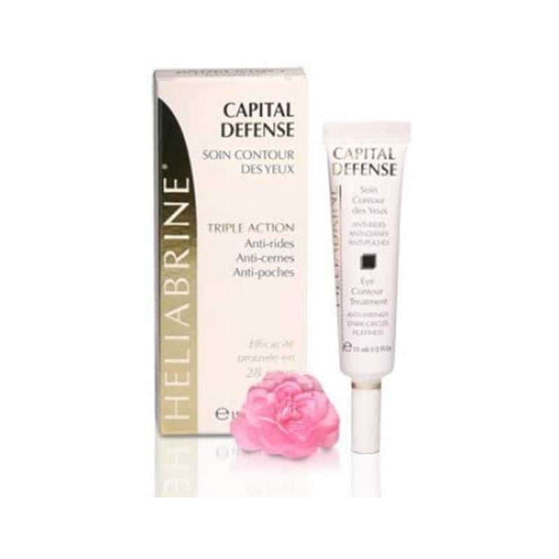 Sed Eye Contour Treatment Capital Defence 15ml with packaging and pink flower.
