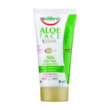 Eq Aloe Face Cream 75 ML tube with moisturizing aloe vera formula.