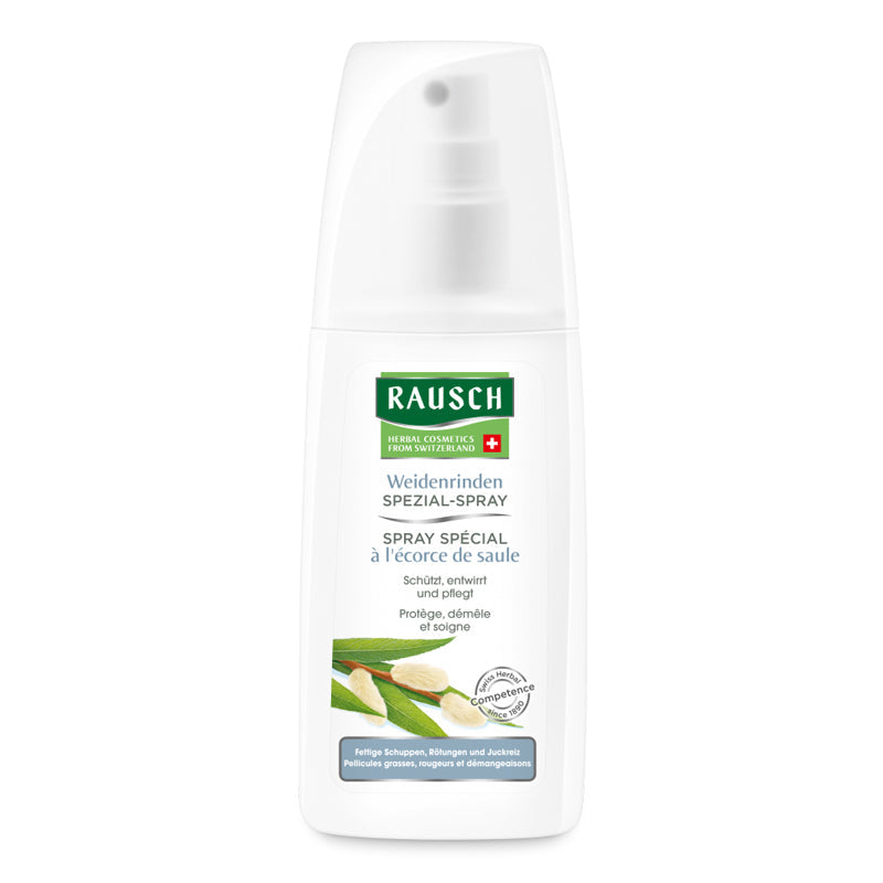 Rausch Willowbark Spray Conditioner 100 ml bottle for problematic scalp and hair.
