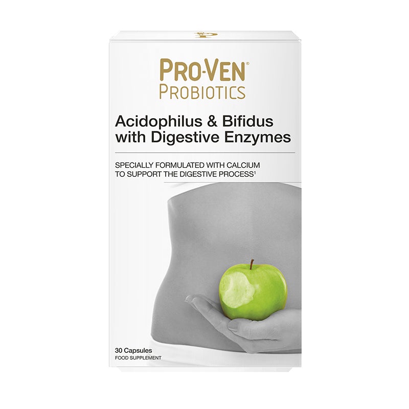 Proven Acidophilus & Bifidus with Digestive Enzymes supplement box.