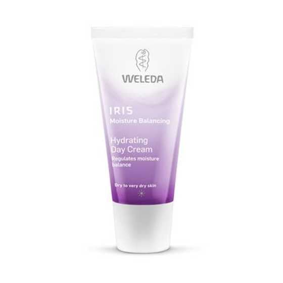 Weleda Iris Hydrating Day Cream 30ml tube for moisture balance.