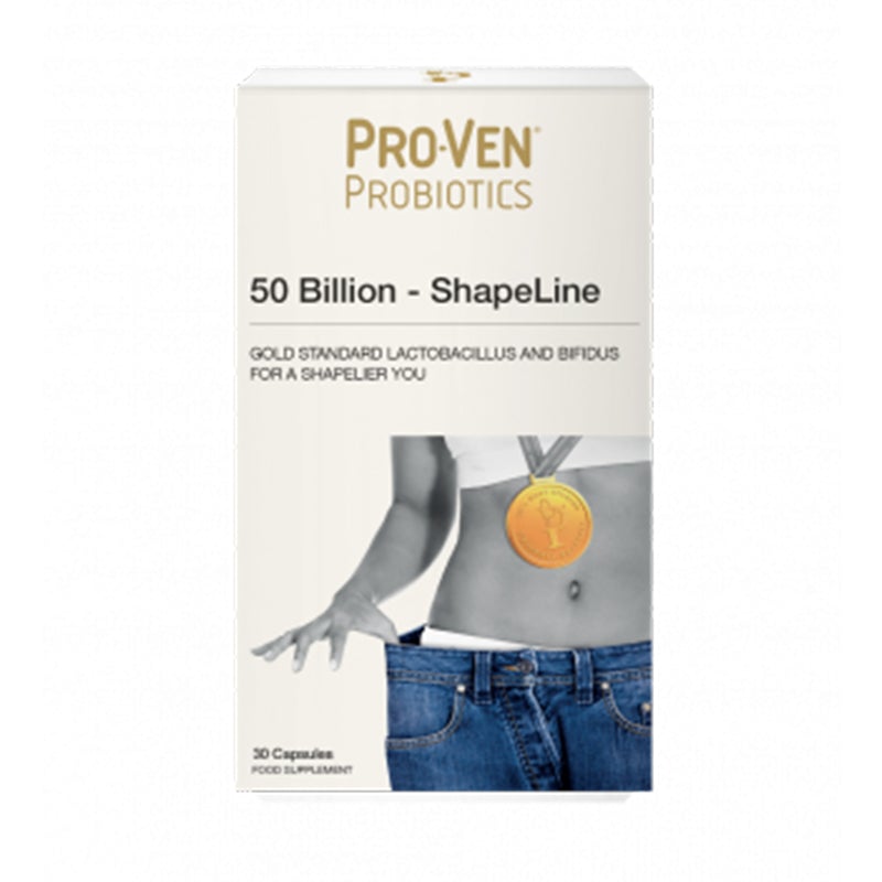 Proven Shapeline 30S supplement box with a gold medal around a waist image.