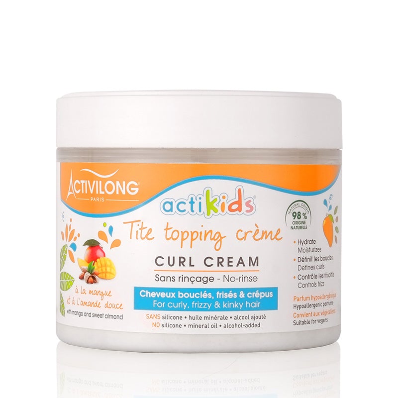 Activilong Actikids Tite Topping Curl Creme 300ml for kids' curls.