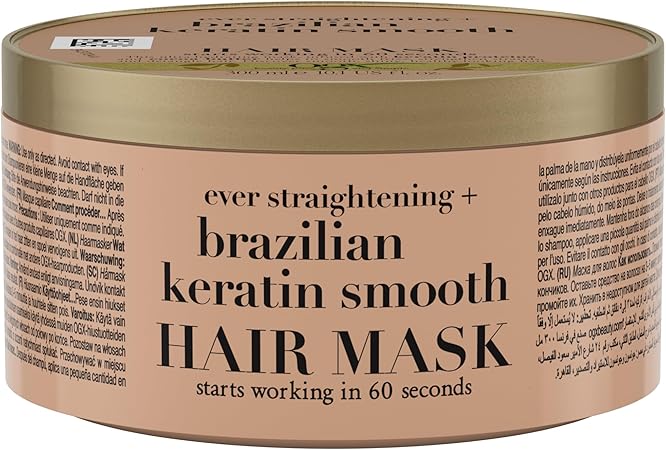 OGX BRAZILIAN KERATIN SMOOTH HAIR MASK 300ML