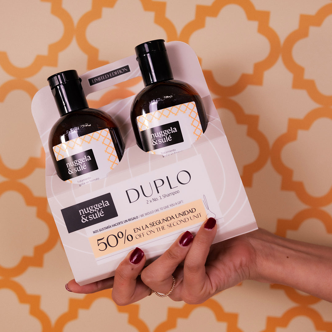 Nuggela N1 Premium Shampoo 250ml with 50% second piece offer, featuring Red Onion Extract for hair strengthening and shine.