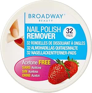 Broadway Strawberry Nail Polish Remover Pad 32S