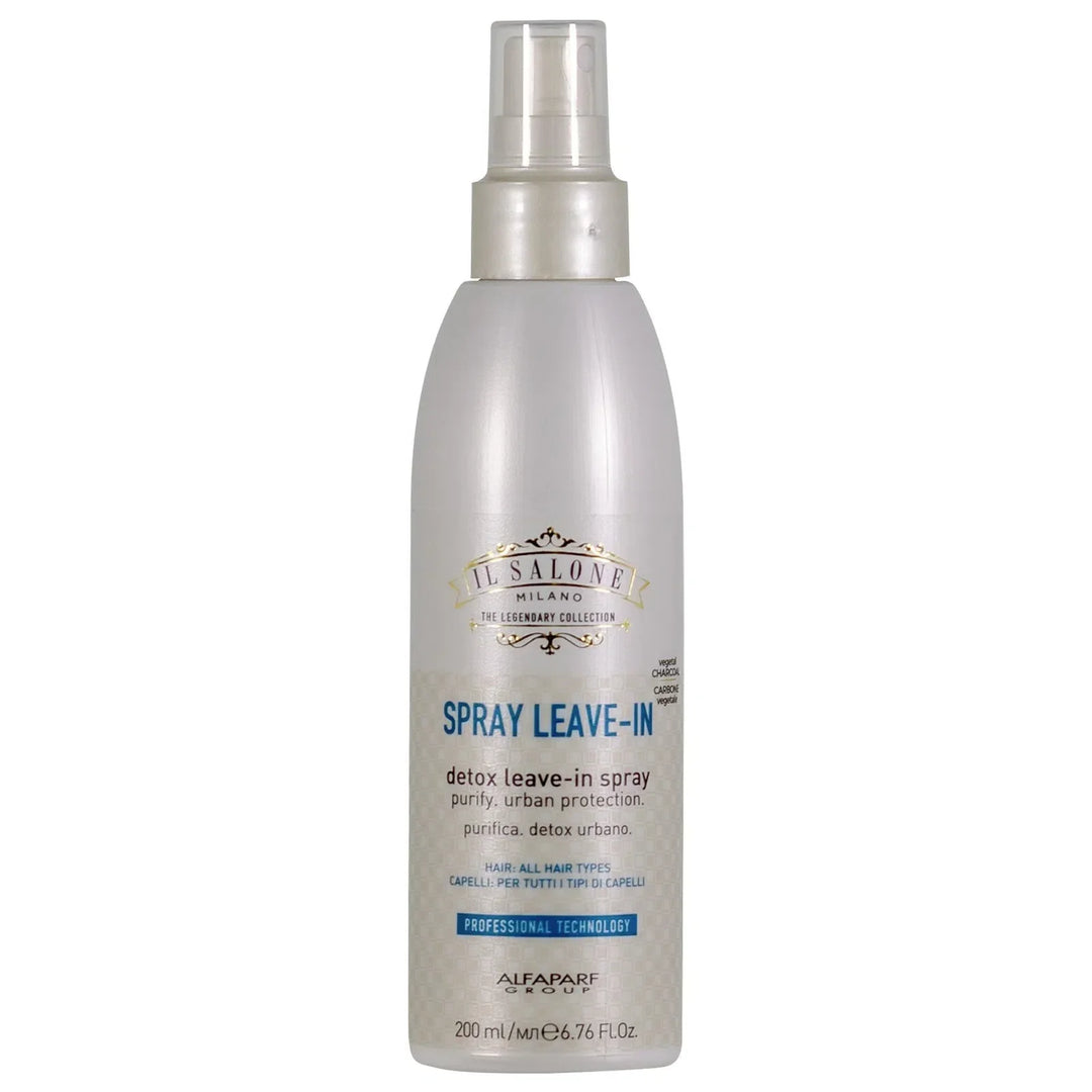 Alfaparf IL Salone Detox Leave In Spray 200ml bottle for hair protection and softness.