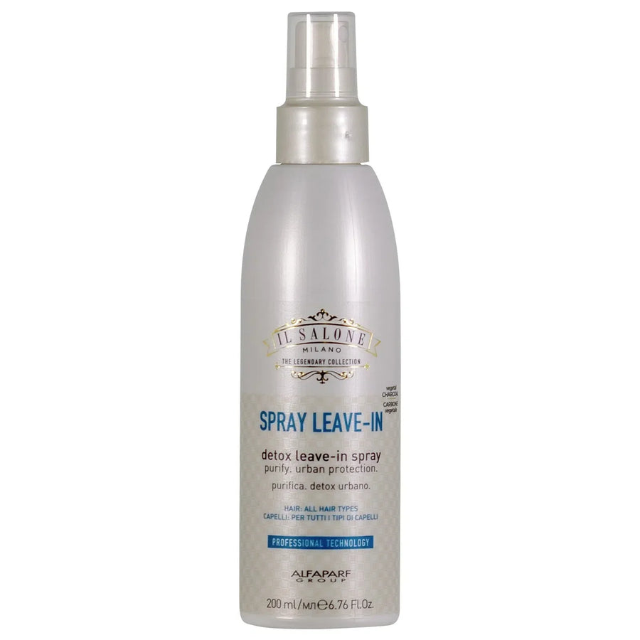 Alfaparf IL Salone Detox Leave In Spray 200ml bottle for hair protection and softness.