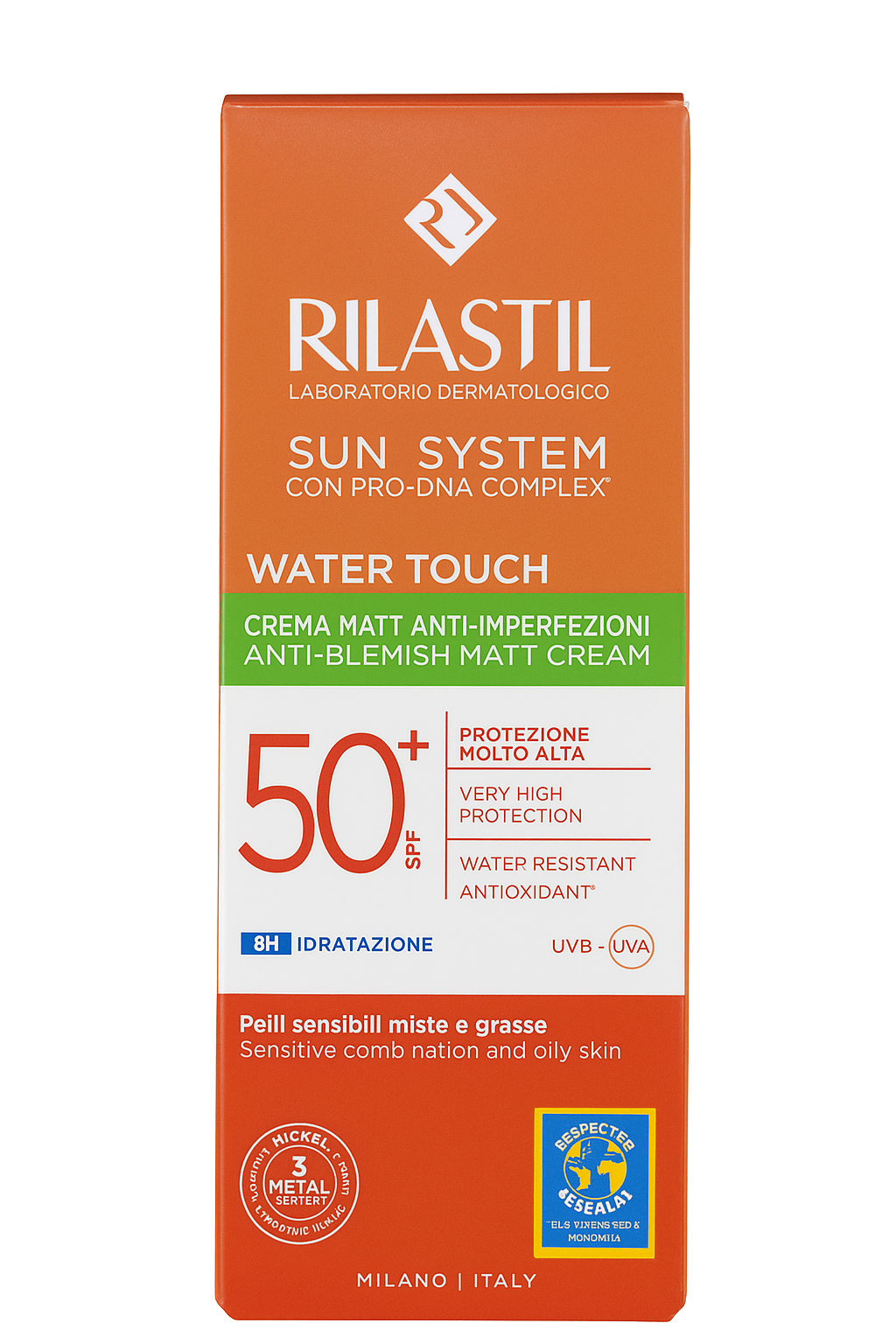 Rilastil Sun System Spf50+ Water Touch Cream 50ml