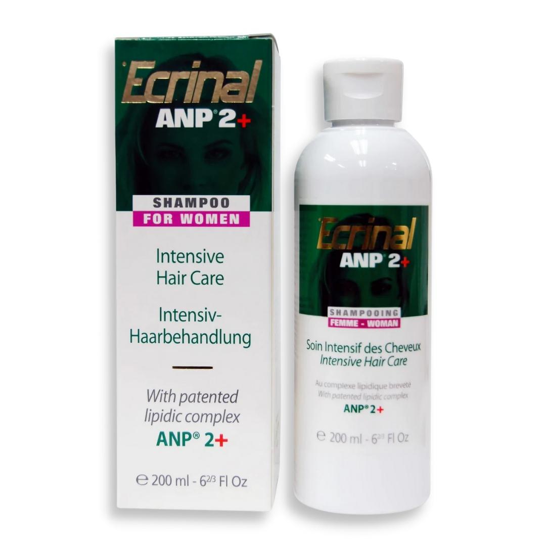 Ecrinal Anp 2 Plus Shampoo for Women 200ml, hair loss treatment.