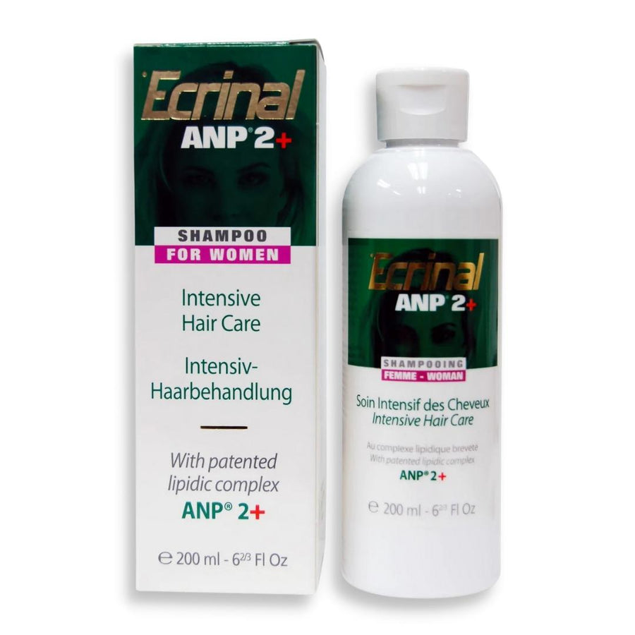 Ecrinal Anp 2 Plus Shampoo for Women 200ml, hair loss treatment.