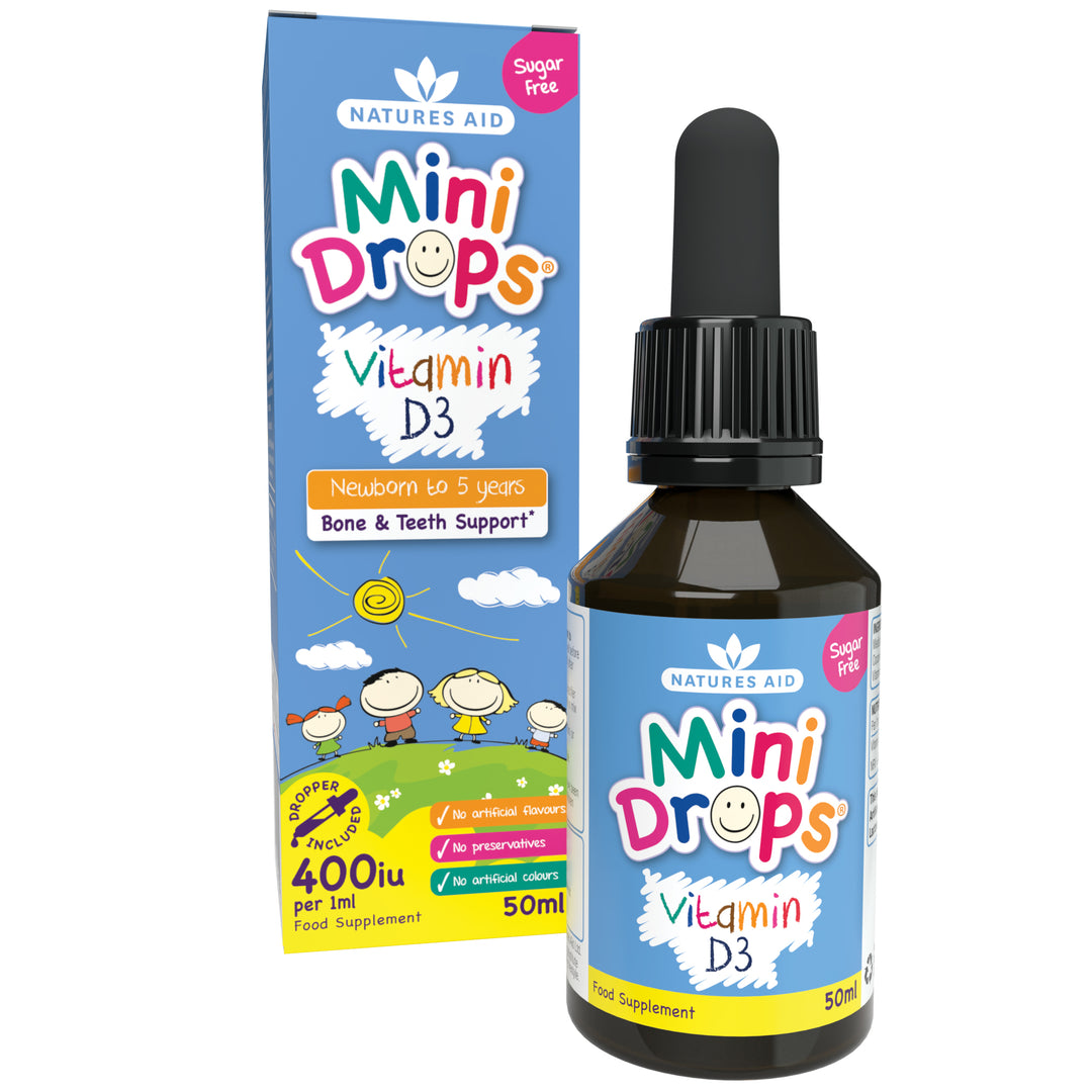 Natures Aid Mini Drops Vit D3 400Iu 50Ml