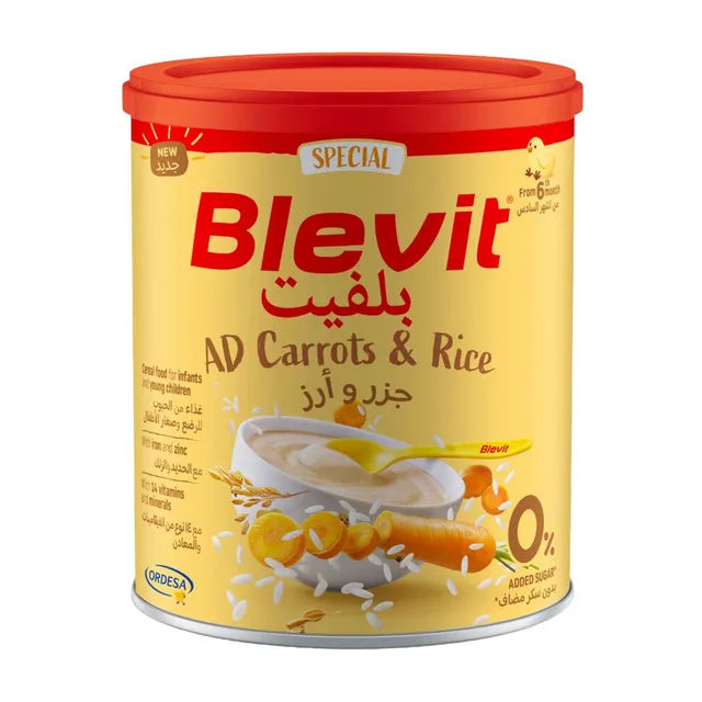 Blevit Ad Carrots & Rice Cereal 250G