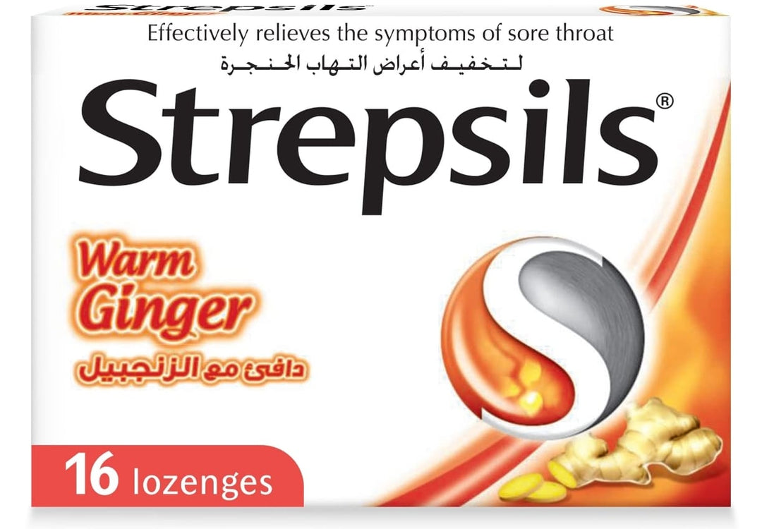 Strepsils Warm Ginger Lozenges 16S