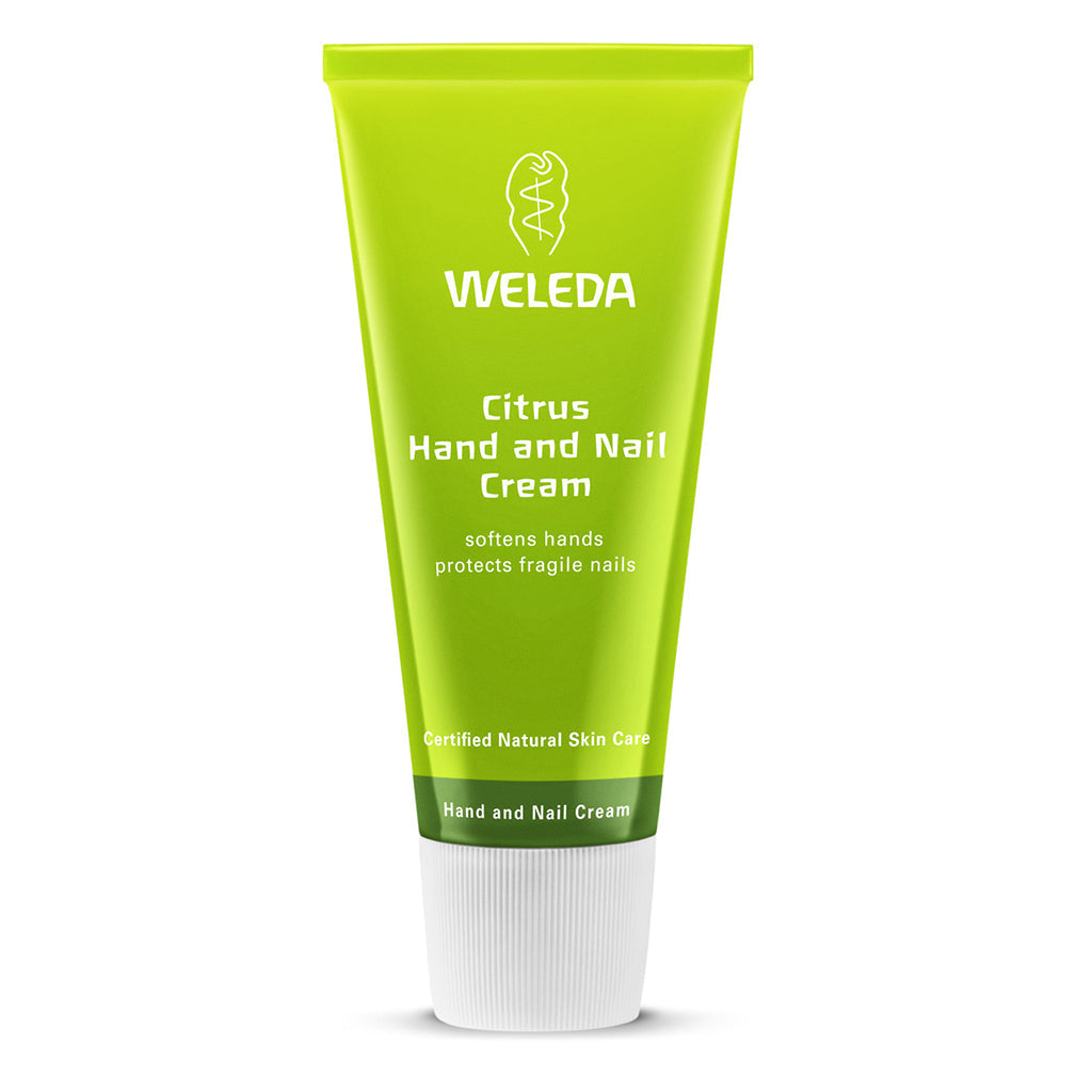 Weleda Citrus Hand Balm 50 ML with natural citrus scent, protects and softens hands.