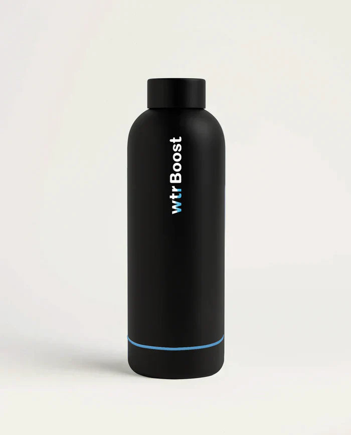 Wtr Boost Matt Black Stainless Bottle 500Ml