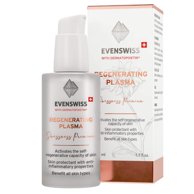 Evenswiss Regenerating Plasma 50ML bottle and box packaging.