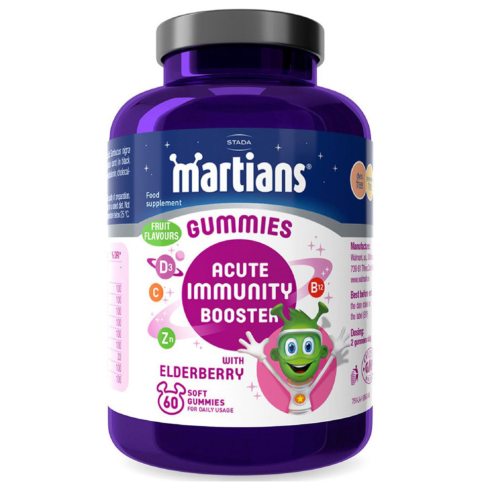 Martians Acute Immunity Booster Gummies Elderberry 60s