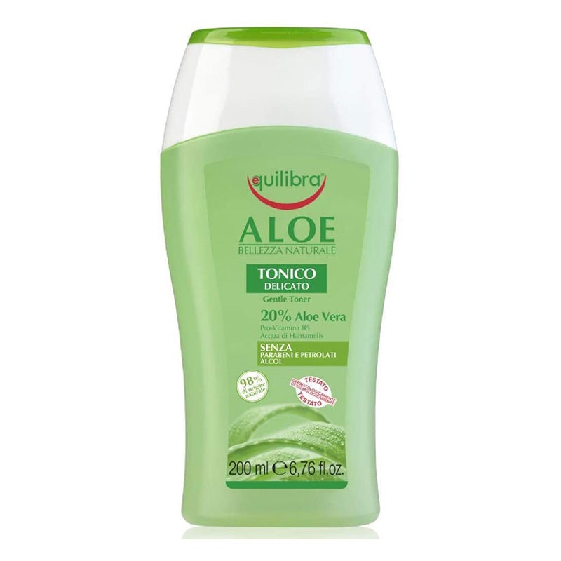 Eq Aloe Toner 200 ML bottle with aloe vera and pro-vitamin B5.