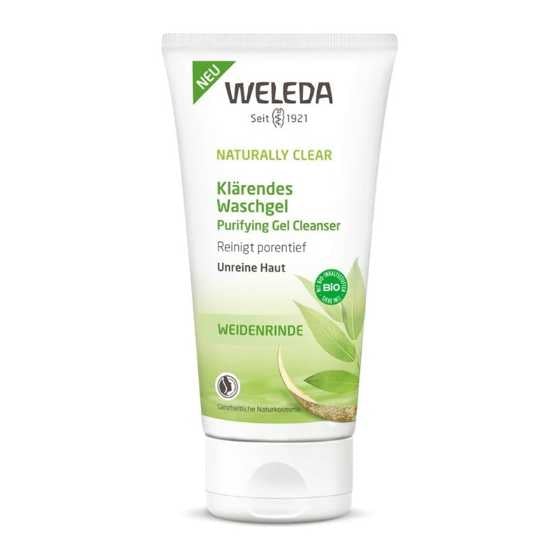 Weleda Clear Purifying Gel Cleanser 100ml for deep pore cleansing.