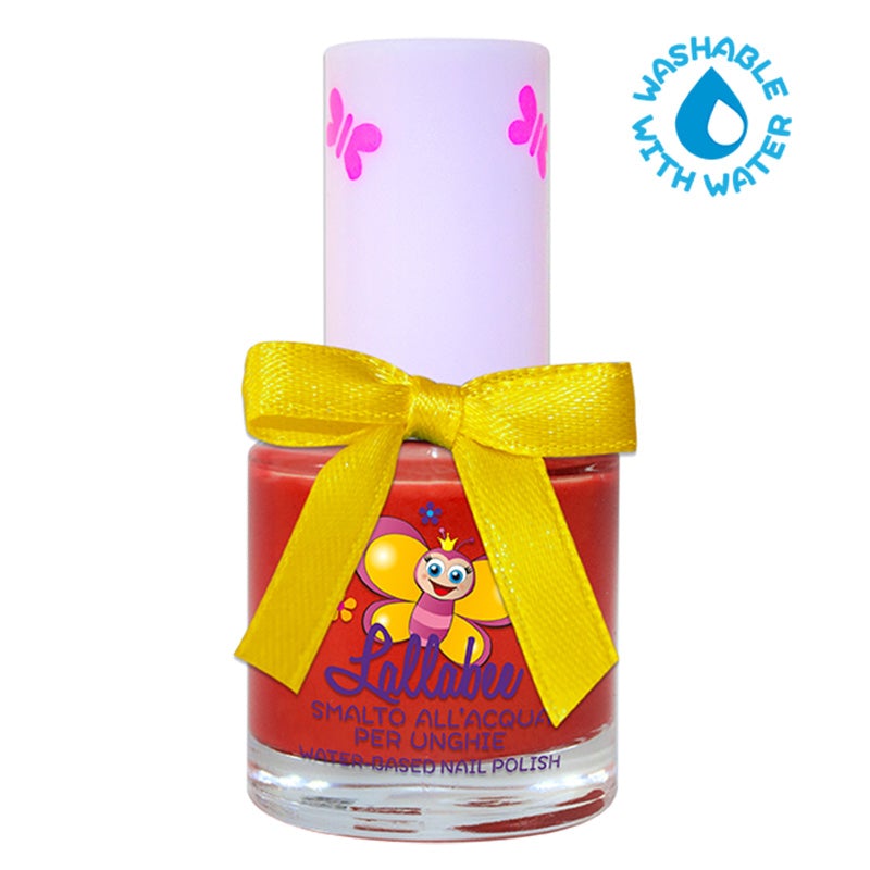 Lallabee Queen Of Hearts water-based nail enamel, non-toxic and washable.
