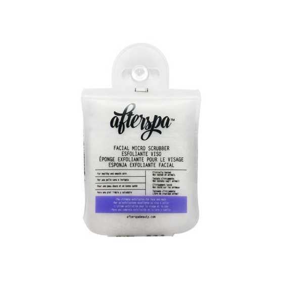 Afterspa Bath & Shower Facial Micro Scrubber with dual texture for sensitive skin exfoliation.