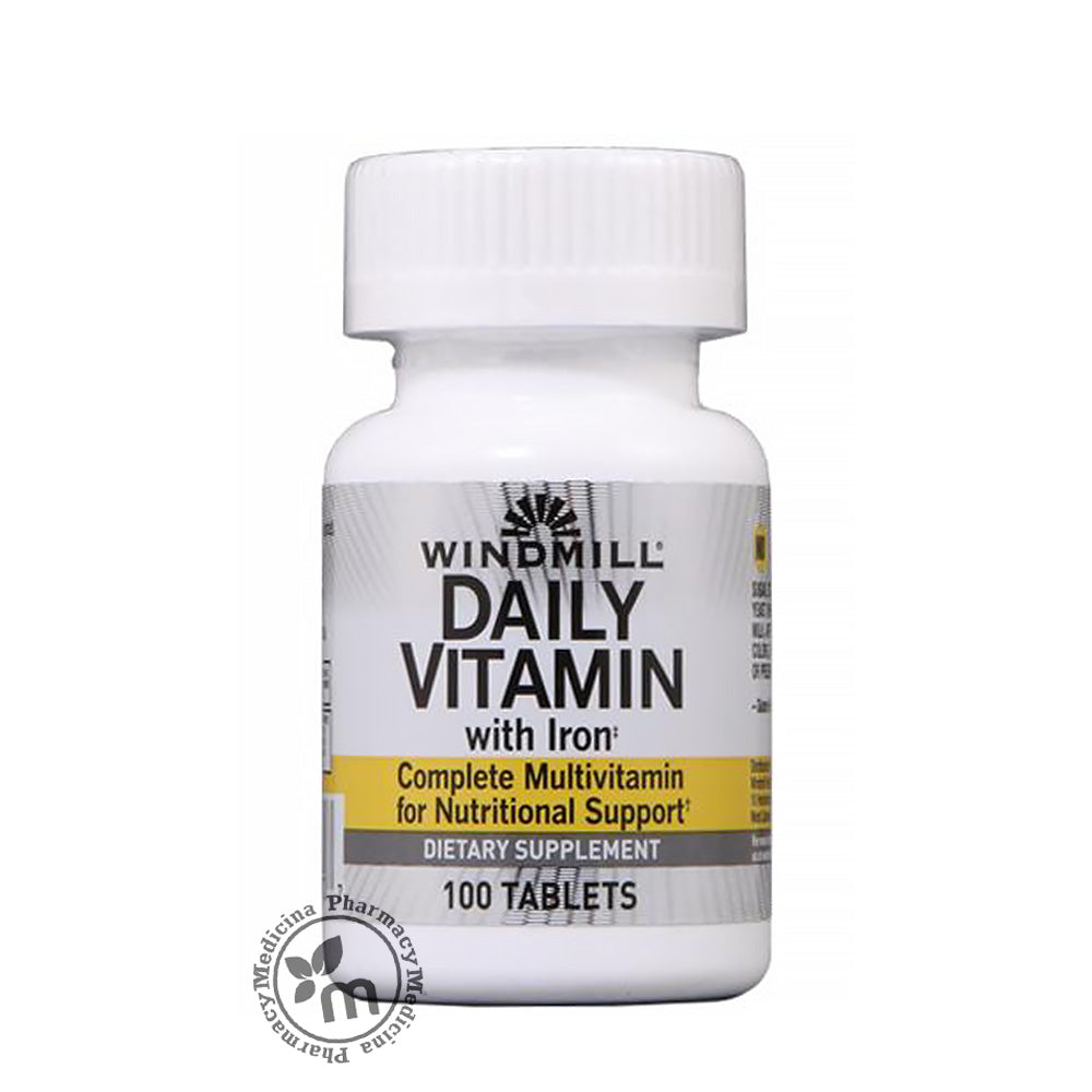 Windmill Daily Vitamin With Iron Tablets 100s