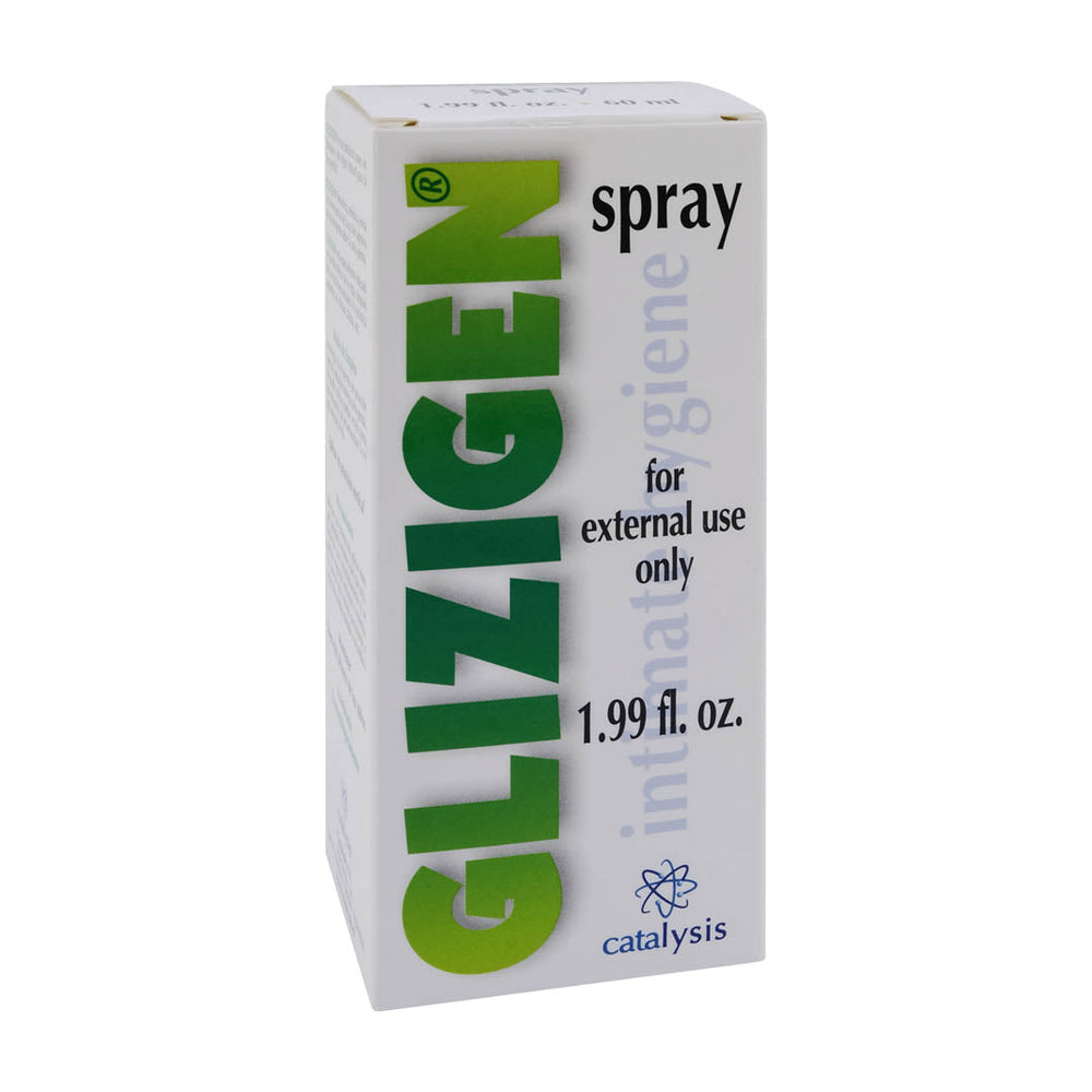 Glizigen Intimate Hygiene Spray 30 ML packaging for daily hygiene and protection.