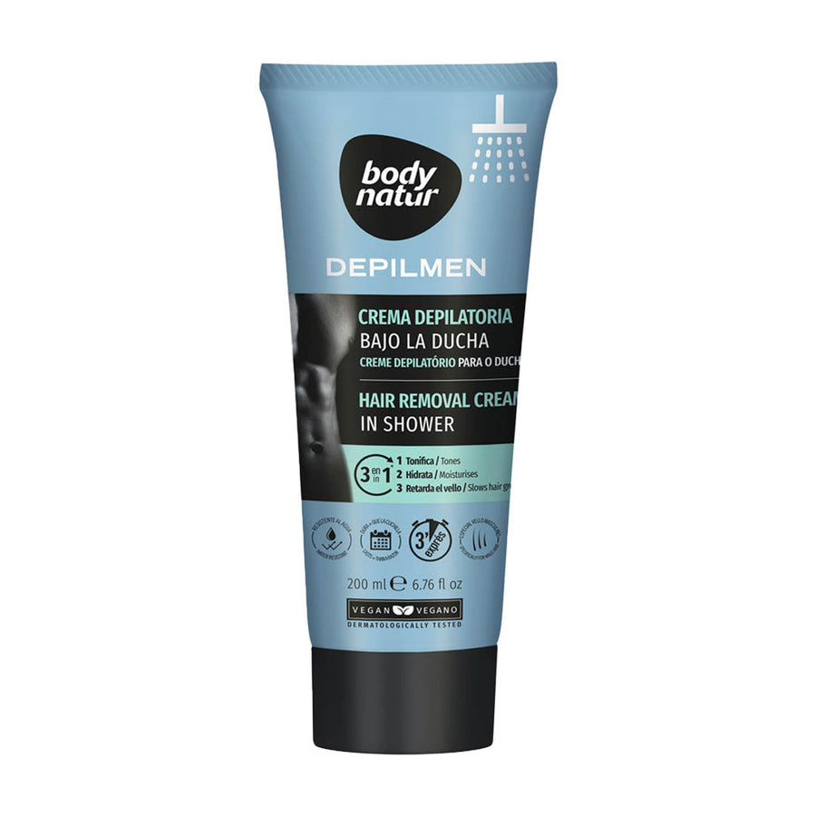Body Natur Depilmen Hair Removal In-Shower Cream 200 ML for men.