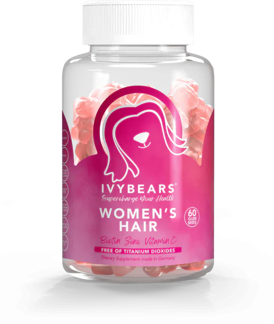 Ivybears Womens Hair Gummies 60s bottle for healthy hair growth.