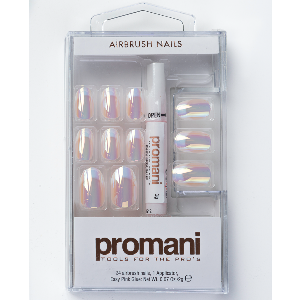 Promani Airbrush Nail Kit Mettalic French 5671