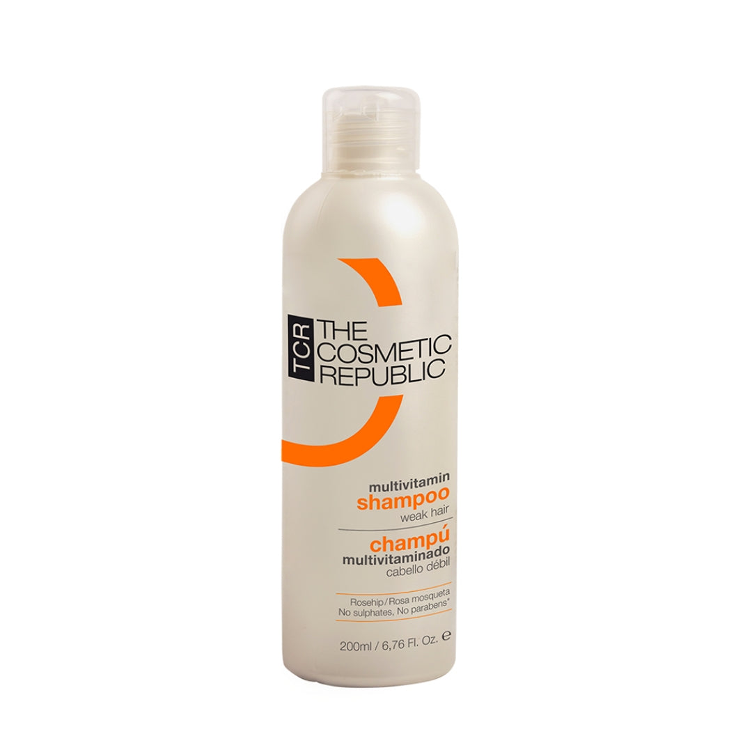 Cosmetic Republic Multivitamin Shampoo 200 ML for weak, thin hair and hair loss.