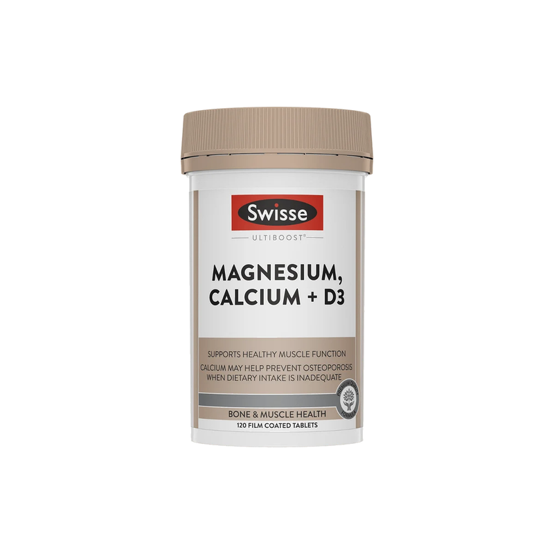 Swisse Magnesium, Calcium + D3 Tab 120S