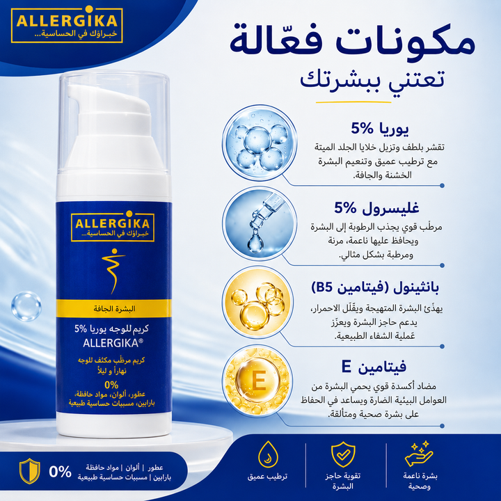 Allergika Facial Cream 5% Urea 50ml