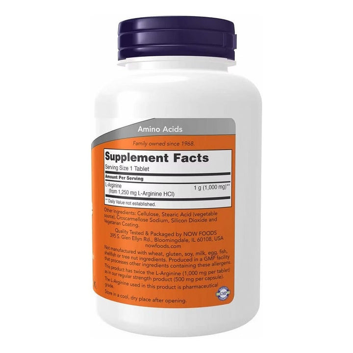 Now Arginine 1000 mg Tablet