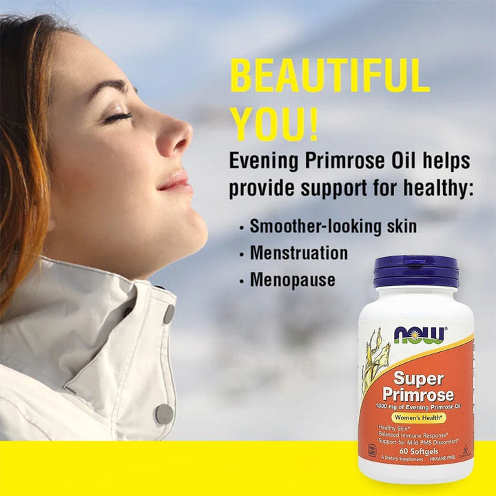 Now Super Primrose 1300 mg 60s