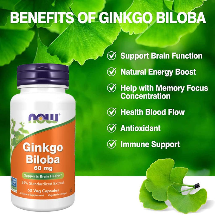 Now Ginkgo Biloba Capsules