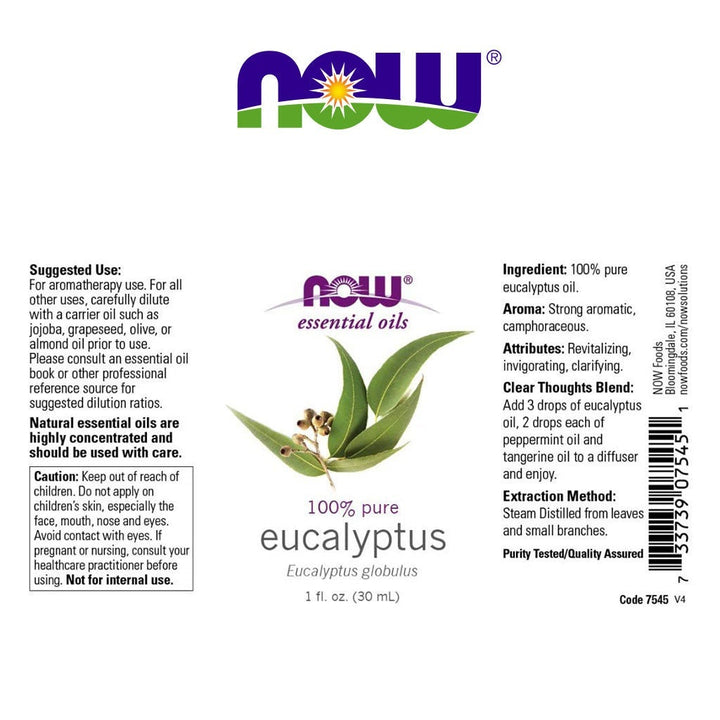 Now Eucalyptus Oil 30ml