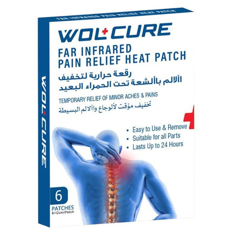 Wolcure Far Infrared Pain Relief Heat Patches 6pcs