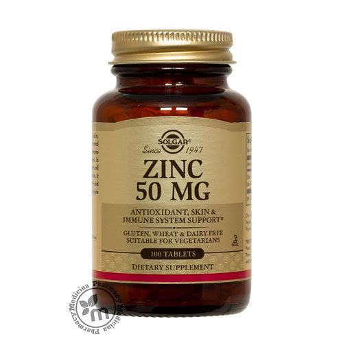 Solgar Zinc 50 mg Tablets