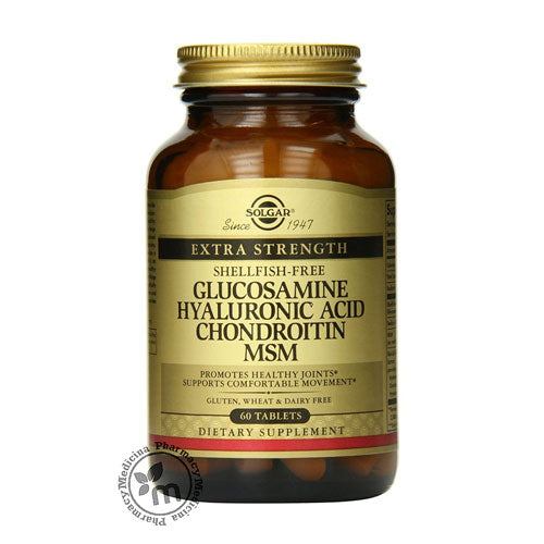 Solgar Glucosamine Hyaluronic Acid Chondroitin MSM Shellfish free