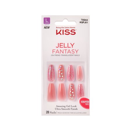 Kiss Kgfj01Cam Jelly Fantasy Long Nail 28S