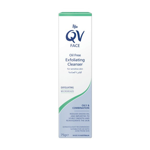 EGO QV OIL FREE EXFOLIATING CLEANSER 75G