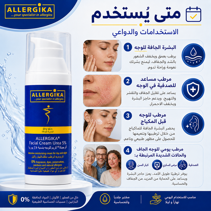 Allergika Facial Cream 5% Urea 50ml
