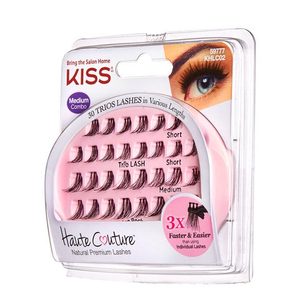 Kiss Khlc02 Looks So Natural Trio Lash Medium 30S