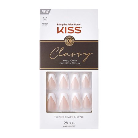 Kiss Kcs04S Classy Trendy Shape Medium Nail 28S