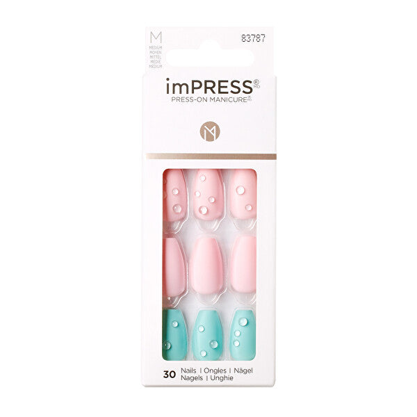 Impress Kimm06C Dew Drop Medium Nail 30S