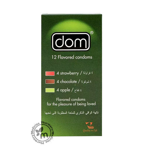 Dom Condoms Flavored 12s