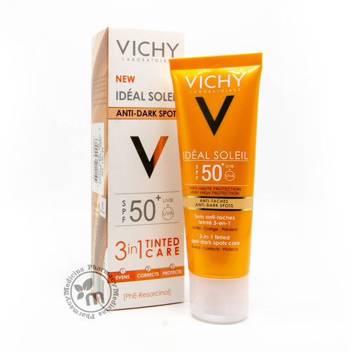 Vichy Ideal Soleil 3in1 Tinted Anti-Dark Spots Care SPF50+ 50ml